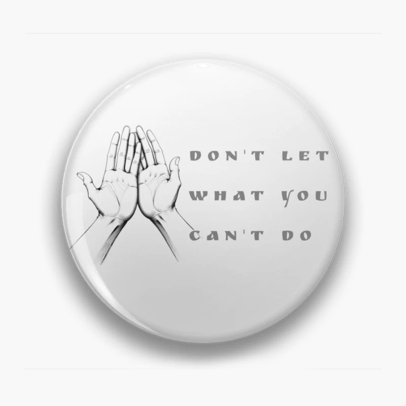 Minimalist Hand-Drawn Motivational Quote Design Pin