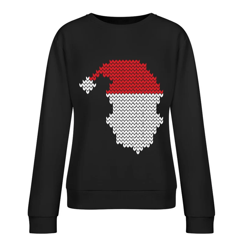 Bonhomme de neige en tricot Femme Sweat-shirt à enfiler