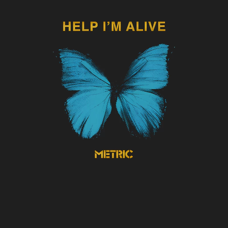 Metric Help I'm Alive Butterfly 2 Male Tank Top