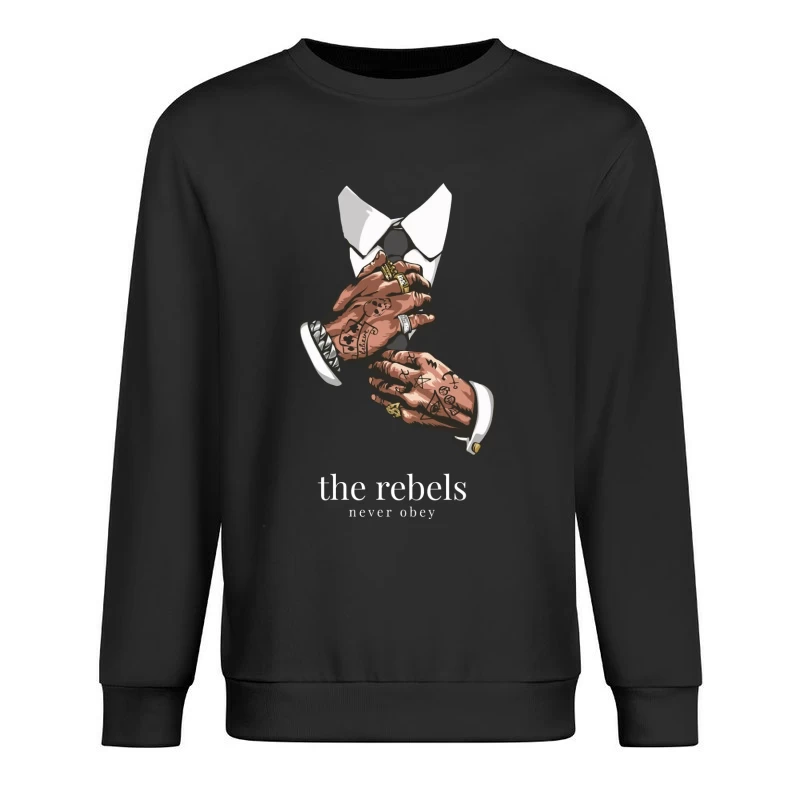 Rebellisches Tattoo-Design Herren Pullover Sweatshirt