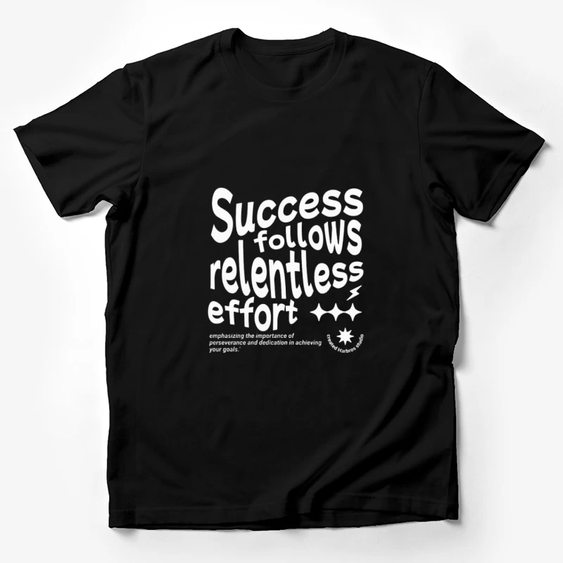 Erfolg und Ausdauer Zitat Herren T-Shirt