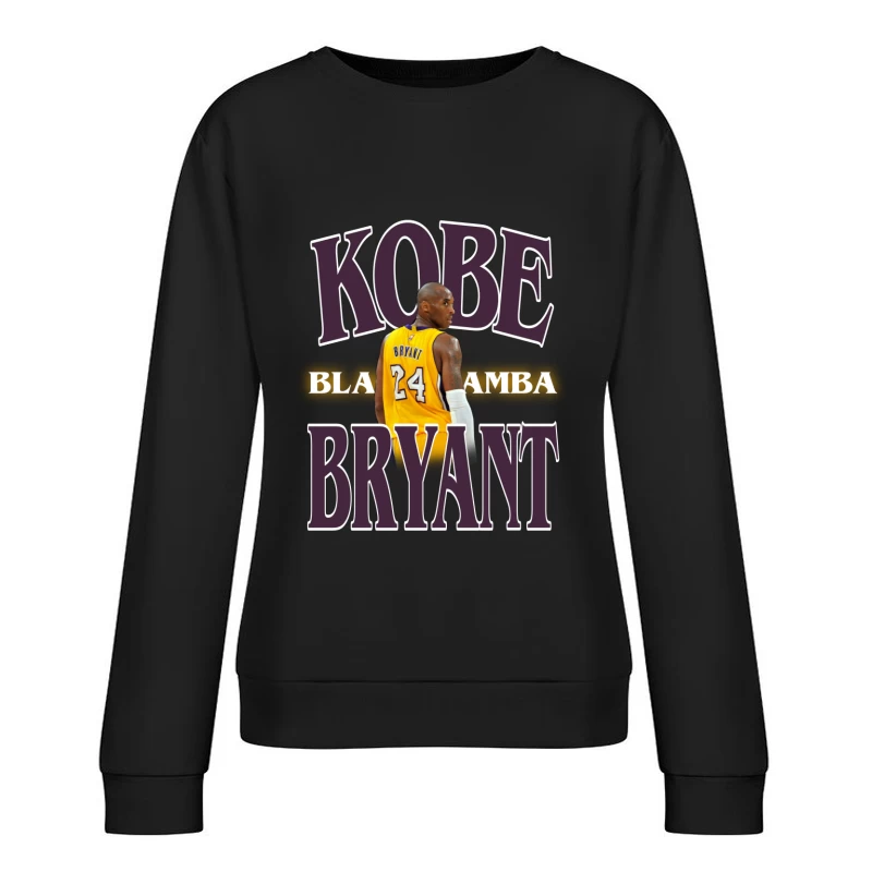 Kobe Bryant, Basketball Legend Female Pullover Sweatshirt