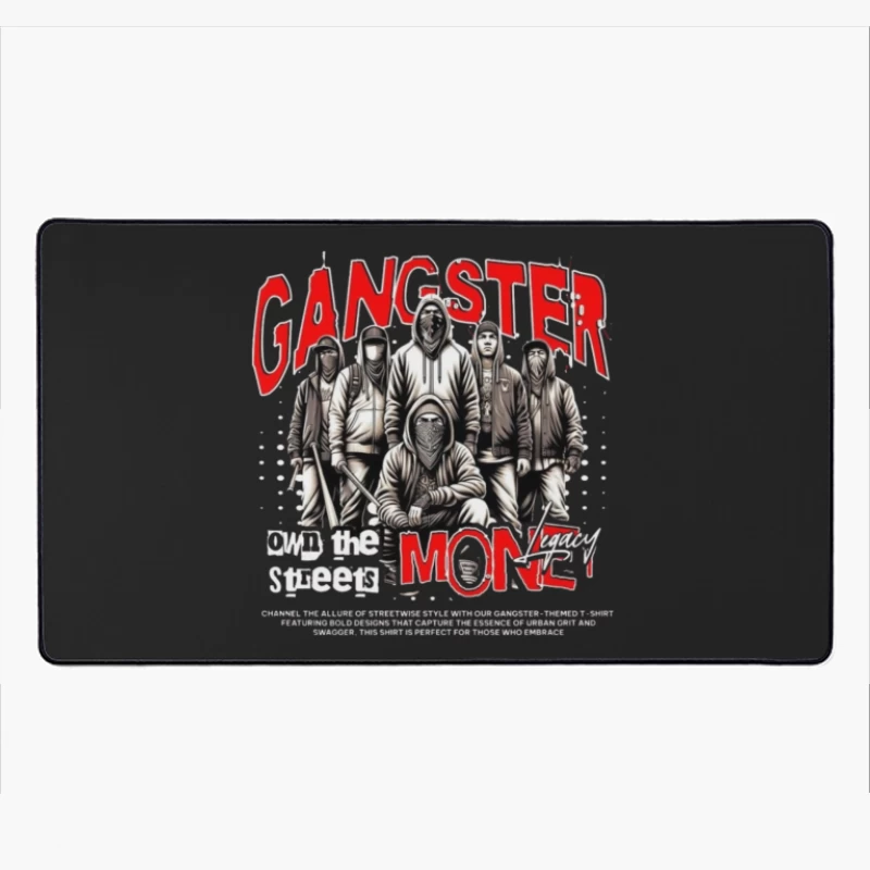 editable gangster money Desk Mat