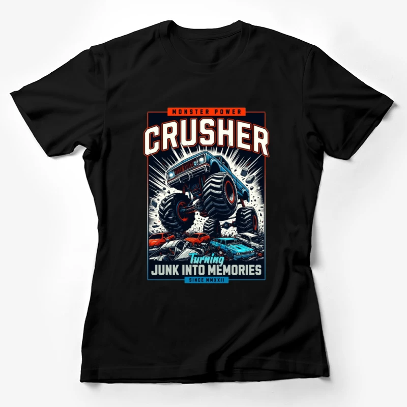 Art du Camion Monstre Écraseur Femme T-Shirt