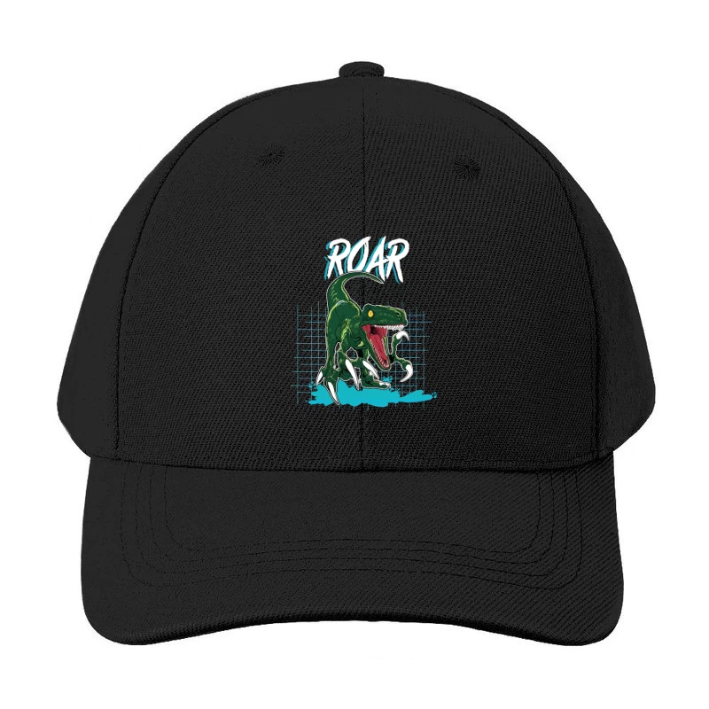 Velociraptor Roar: Neo-Retro Power Baseball Cap