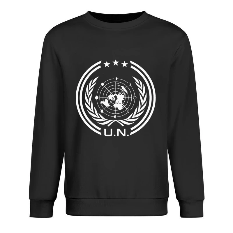 UN Logo Retro Male Pullover Sweatshirt