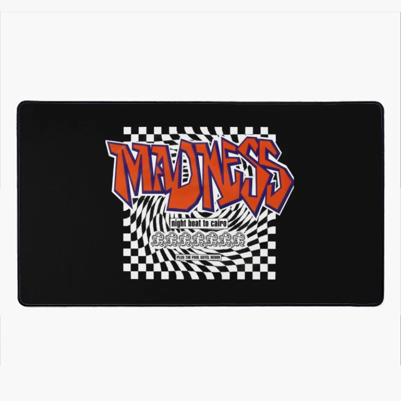 Madness - Night Boat to Cairo Album Cover with Checkerboard Design Desk Mat