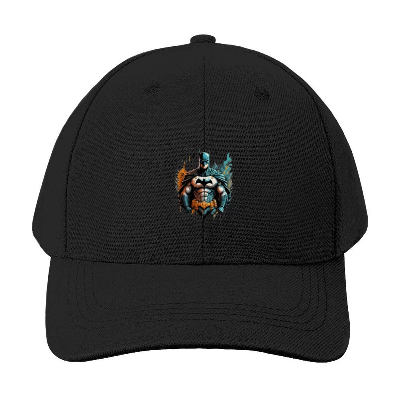 Dynamic Illustration of Batman Baseball Cap
