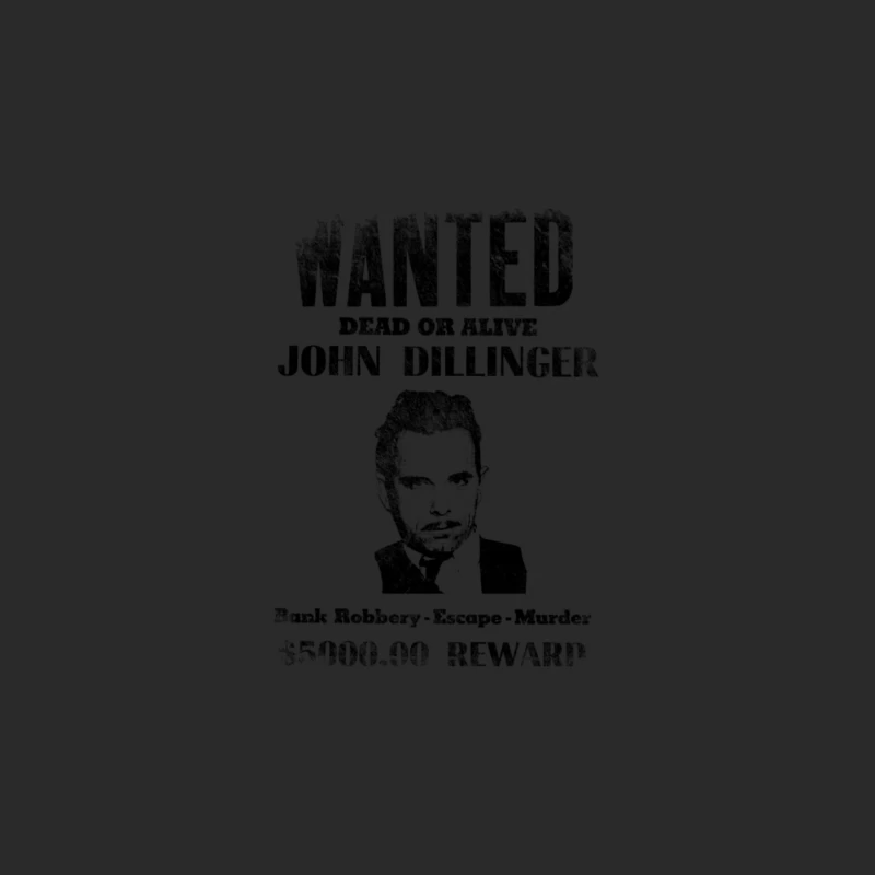 Wanted Poster John Dillinger, distressed Baseball Cap