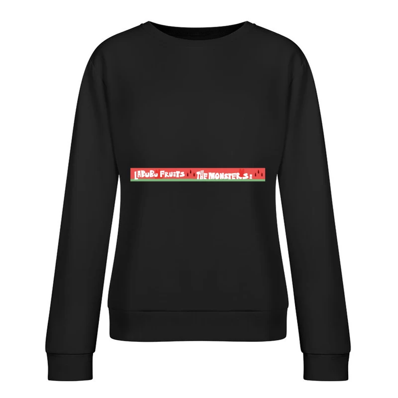 Labubu Früchte Monster Design Damen Pullover Sweatshirt