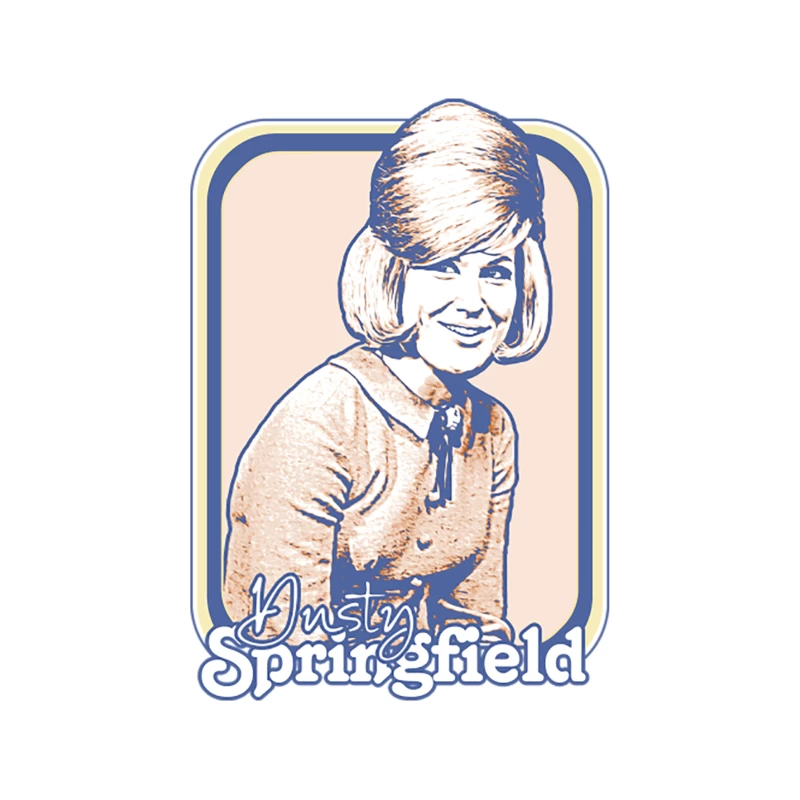 Dusty Springfield   Retro 60s Aesthetic Design Tapestry