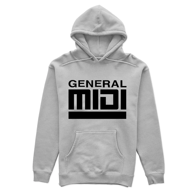 General MIDI Digital Audio Technology Logo Female Pullover Hoodie