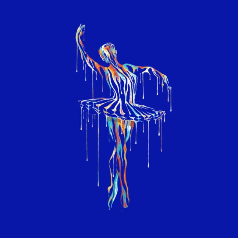 Colorful Abstract Ballerina Sculpture Pin