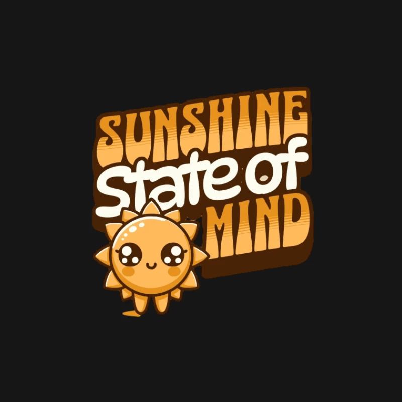 Soleil Heureux, État d'Esprit Positif Homme T-Shirt