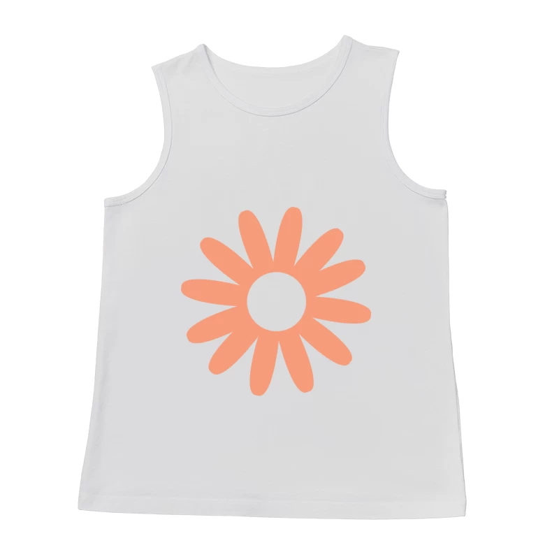 Designer graphique fleur orange Homme Débardeur