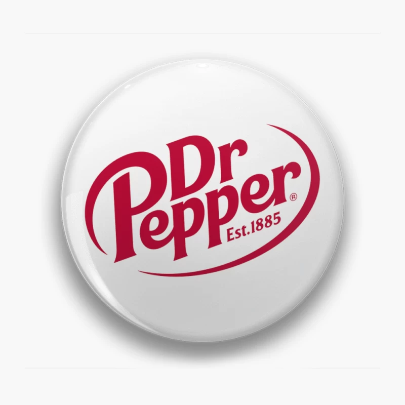 Dr Pepper Classic Red Logo Design - Established 1885 Pin