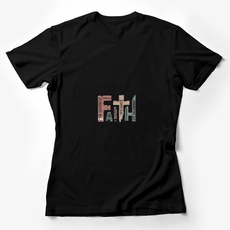 Message de foi avec versets bibliques Femme T-Shirt