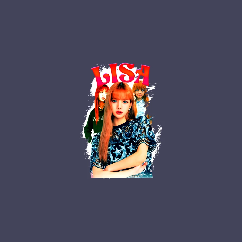 LISA: A K-Pop Icon in Fashion and Music Desk Mat