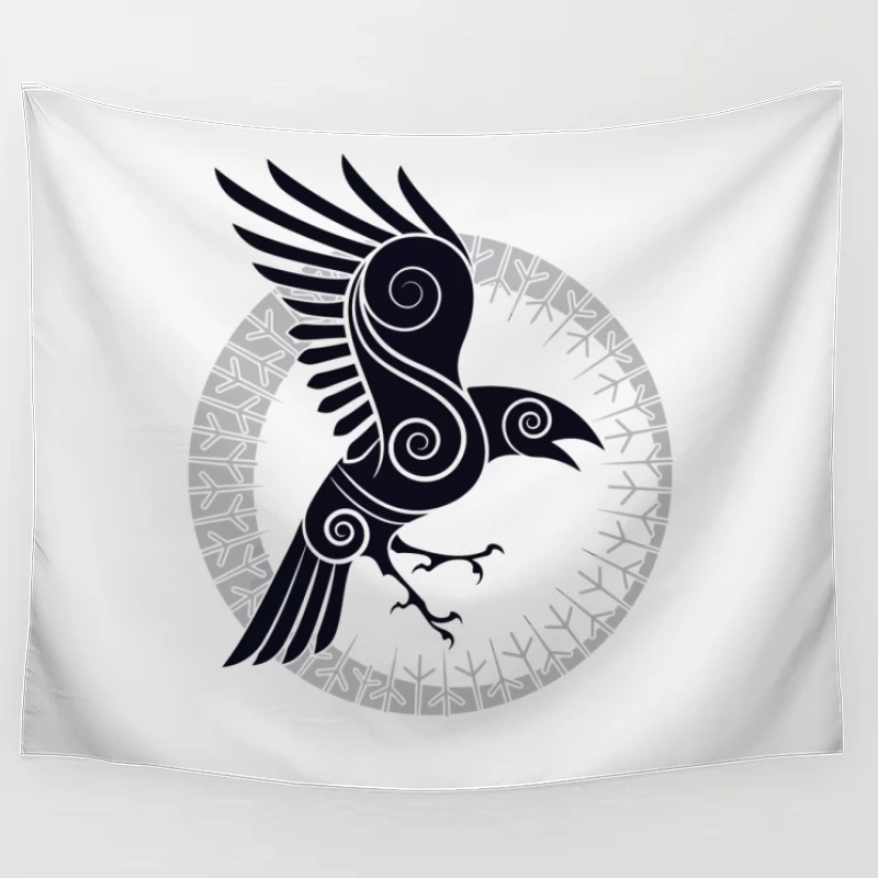 Raven of the Ancient Skies Tapestry