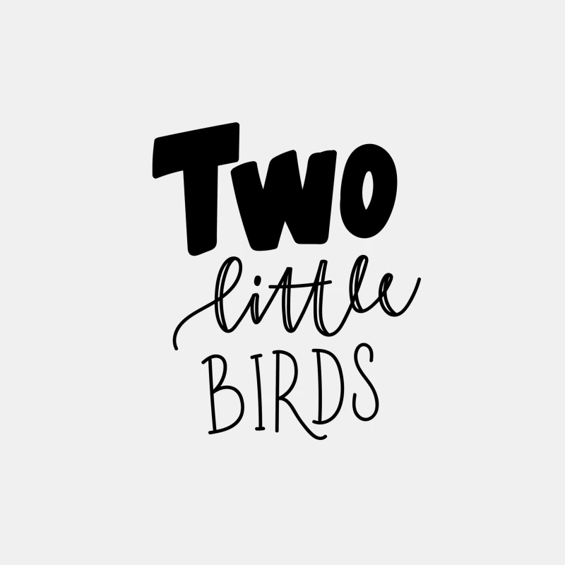 Inscription 'Two Little Birds' en Style Moderne Homme Débardeur