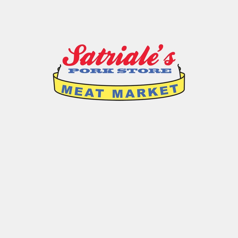 Patriale's Pork Store & Meat Market Vintage Logo Sign Male Tank Top