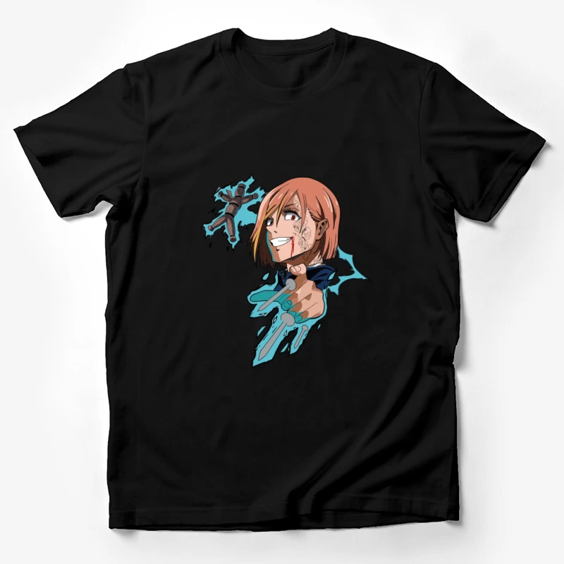 Zauberin mit Marionette und Nägeln Herren T-Shirt