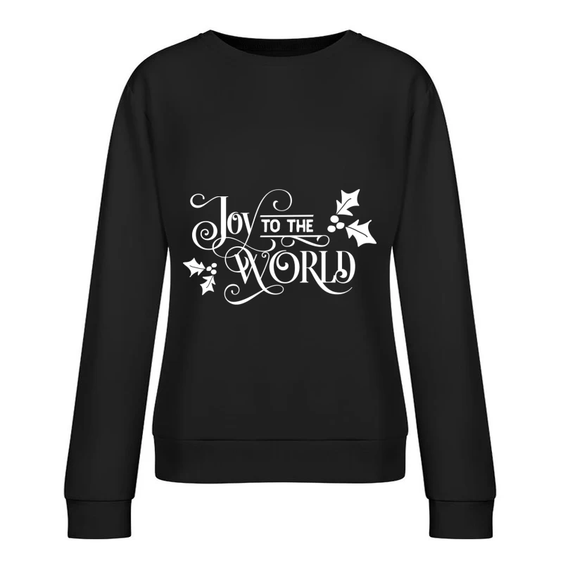 Design festif 'Joie au monde' Femme Sweat-shirt à enfiler