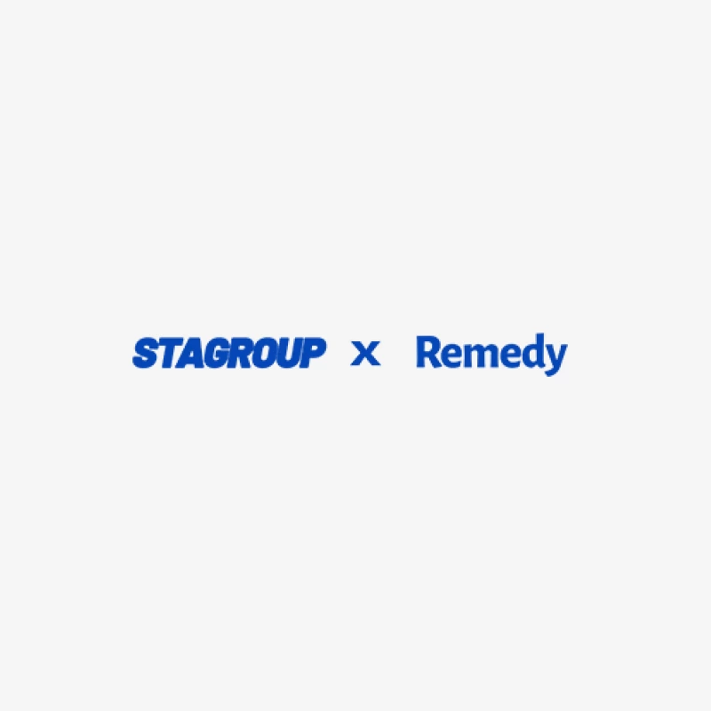 Stagroup und Remedy Kollaboration Logo Herren Langarm T-Shirt