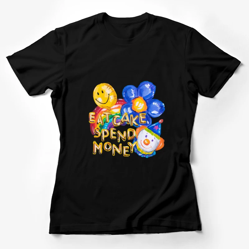 Lustige bunte Illustrationen Damen T-Shirt
