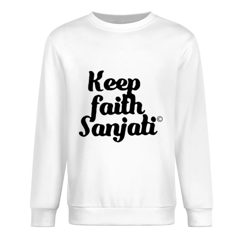 Sanjati Keep Faith Design Herren Pullover Sweatshirt