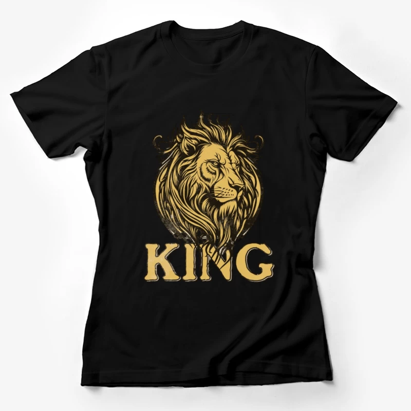 Majestätisches Löwendesign Damen T-Shirt
