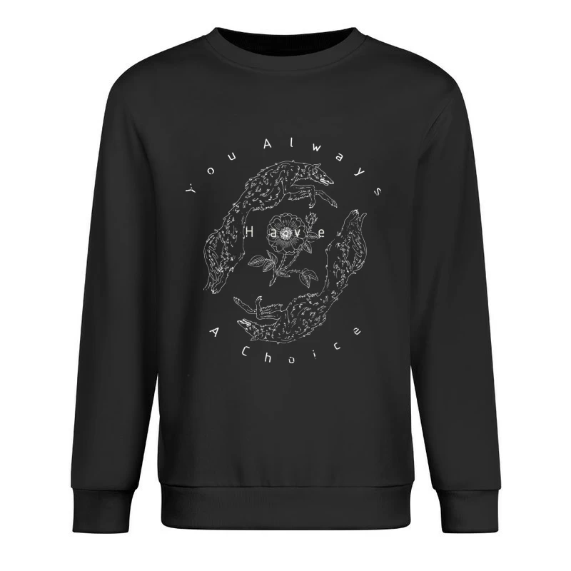 Choix entre Renards et Fleur Homme Sweat-shirt à enfiler