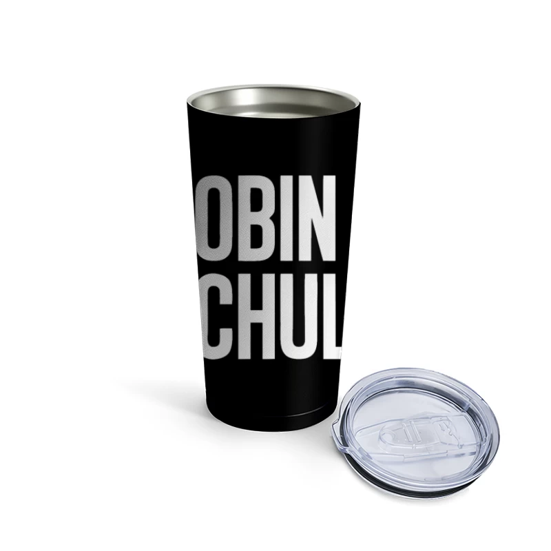 Robin Schulz Text Outline Typography Travel Mug