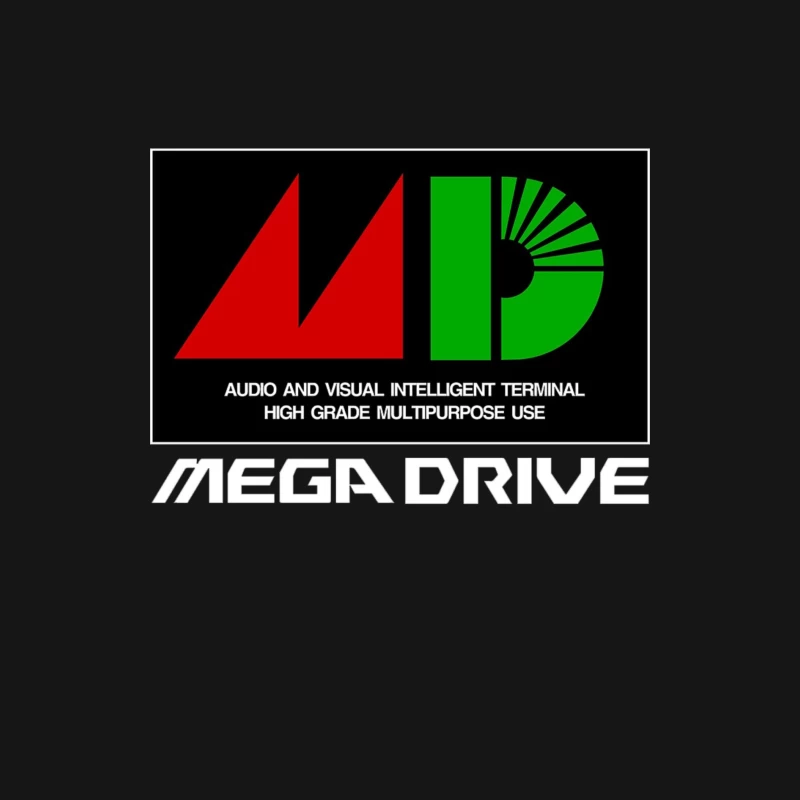 Mega Drive MDJP Logo Male Long Sleeve T-Shirt