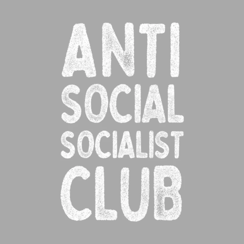 Anti Social Socialist Club   Humorous Socialism Design Female Pullover Hoodie