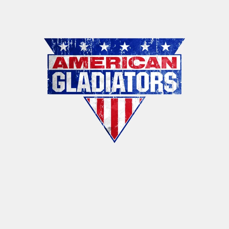 American Gladiators Patriotic TV Show Logo Male Tank Top