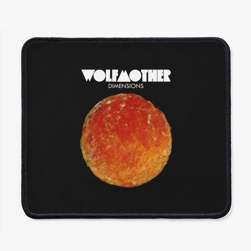 Wolfmother - Dimensions Album Cover with Orange Celestial Design Mouse Pad