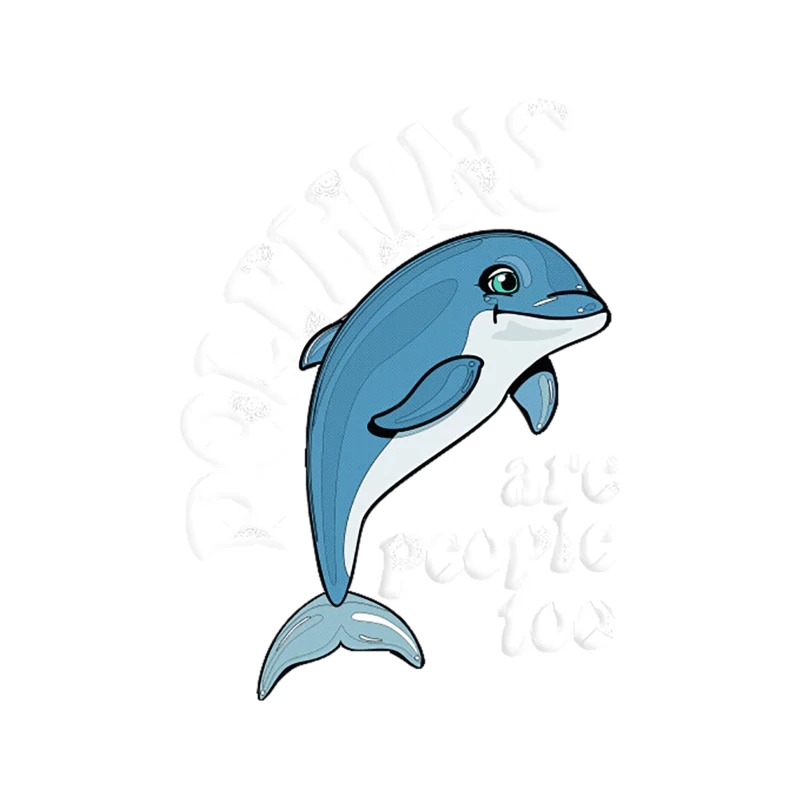Dolphins Are People Too  Humorous Typography Design Tapestry