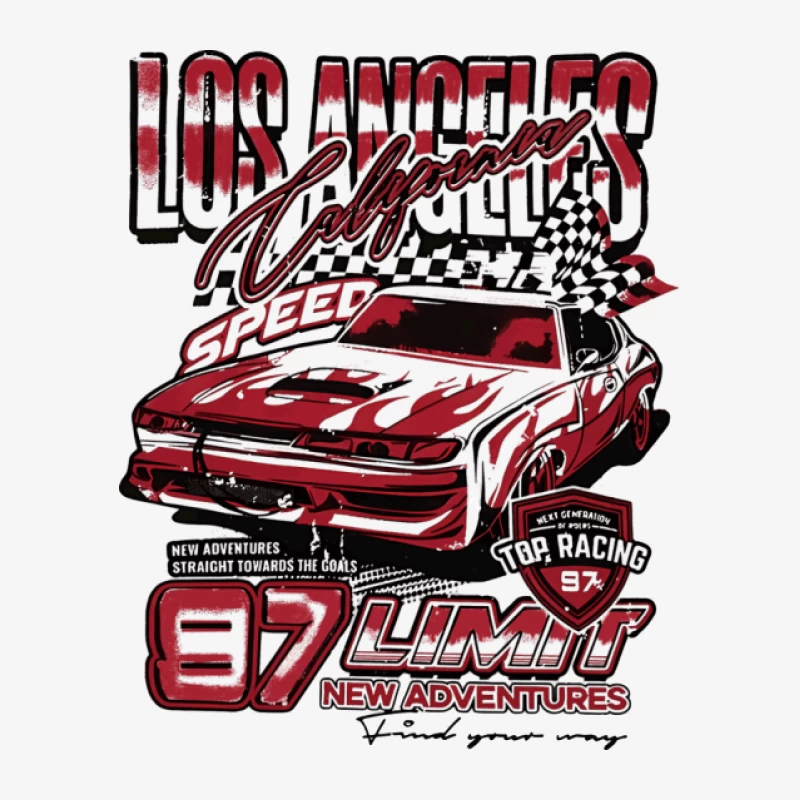 Rennwagen-Design in Los Angeles Herren Pullover Sweatshirt