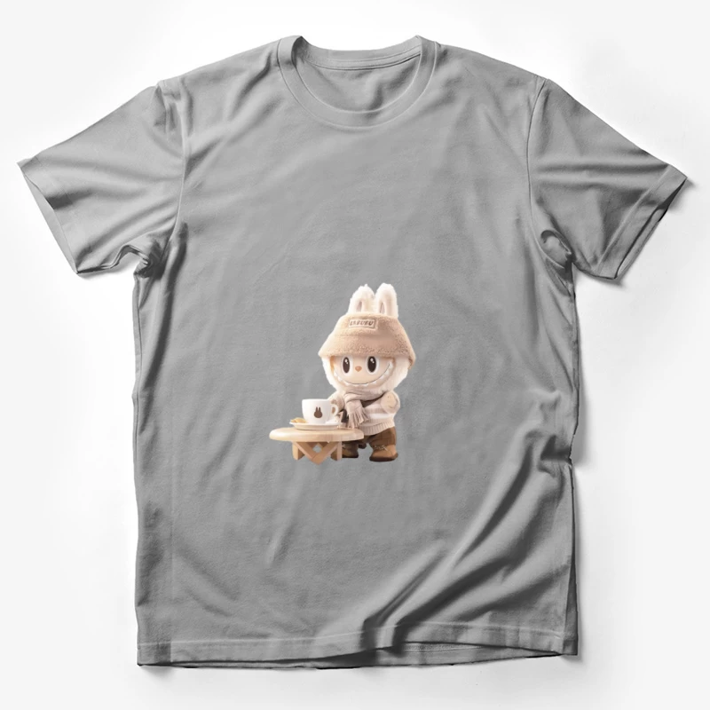 Lapin d'hiver avec café Homme T-Shirt