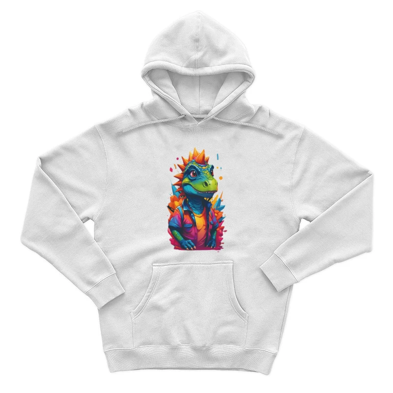Bunter Dinosaurier mit Hemd Herren Pullover Hoodie
