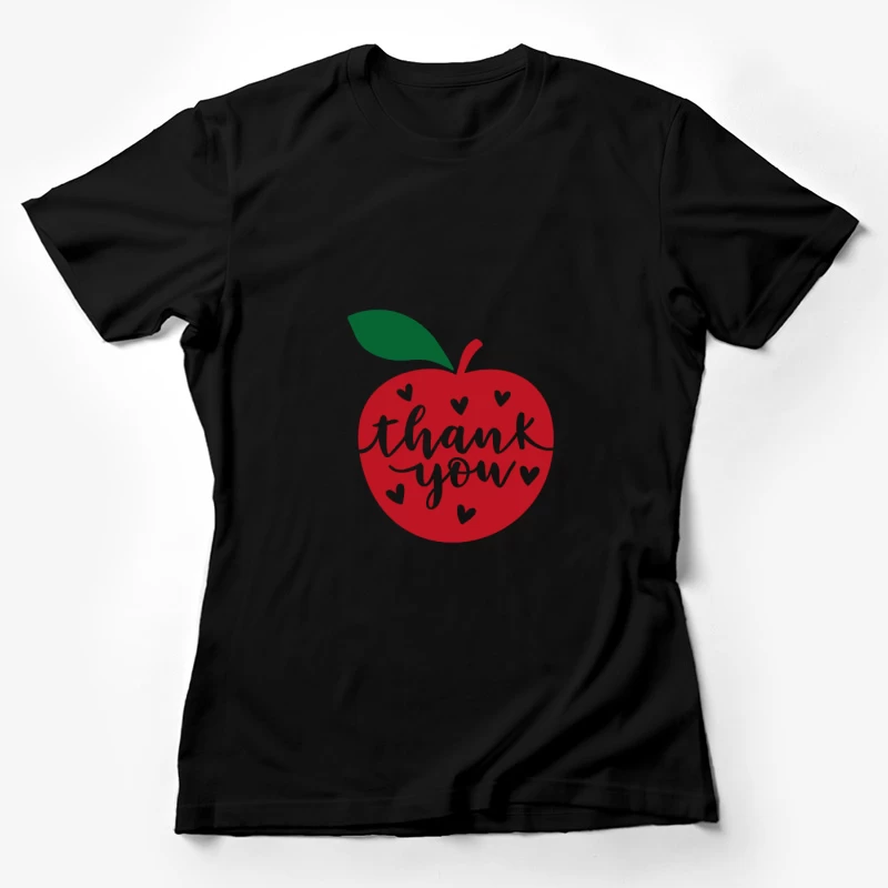 Carte de remerciement en forme de pomme Femme T-Shirt