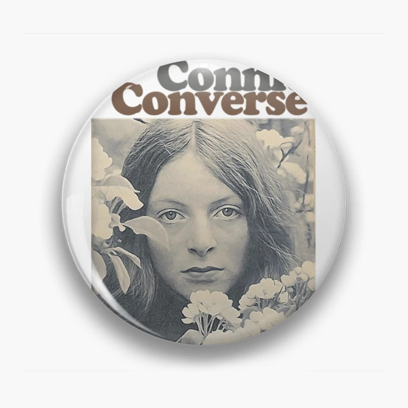 Connie Converse 2 - 50s Folk Singer Fanart Design Pin