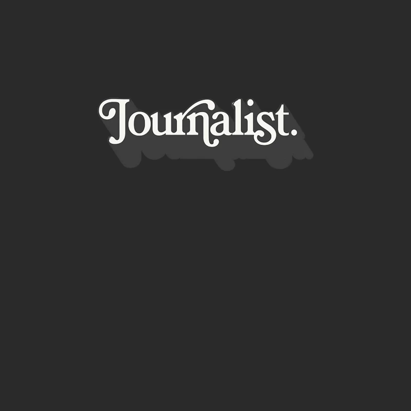 AWESOME Journalist Typographic Design Baseball Cap