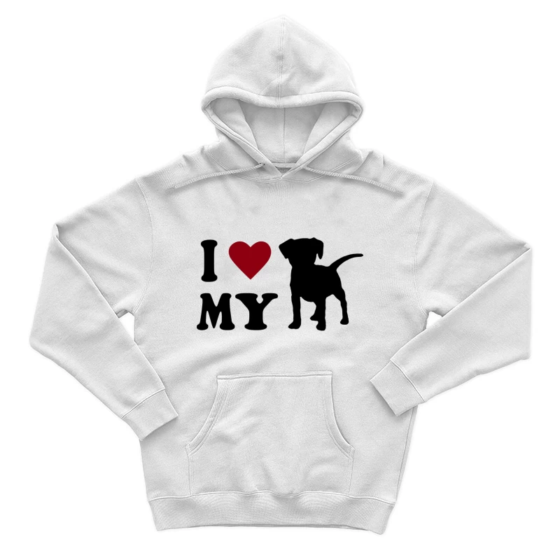 Ich liebe meinen Hund Herren Pullover Hoodie