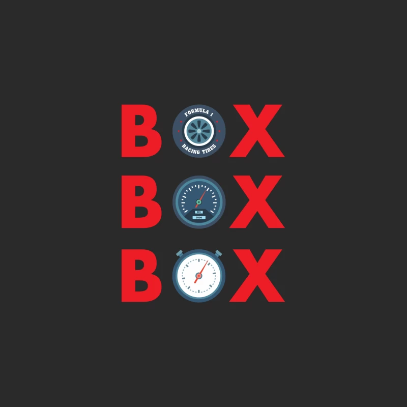 Formula 1 Racing Elements and Box Logo Design Baseball Cap