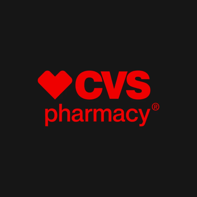 CVS Pharmacy Logo with Red Heart Symbol Female Long Sleeve T-Shirt