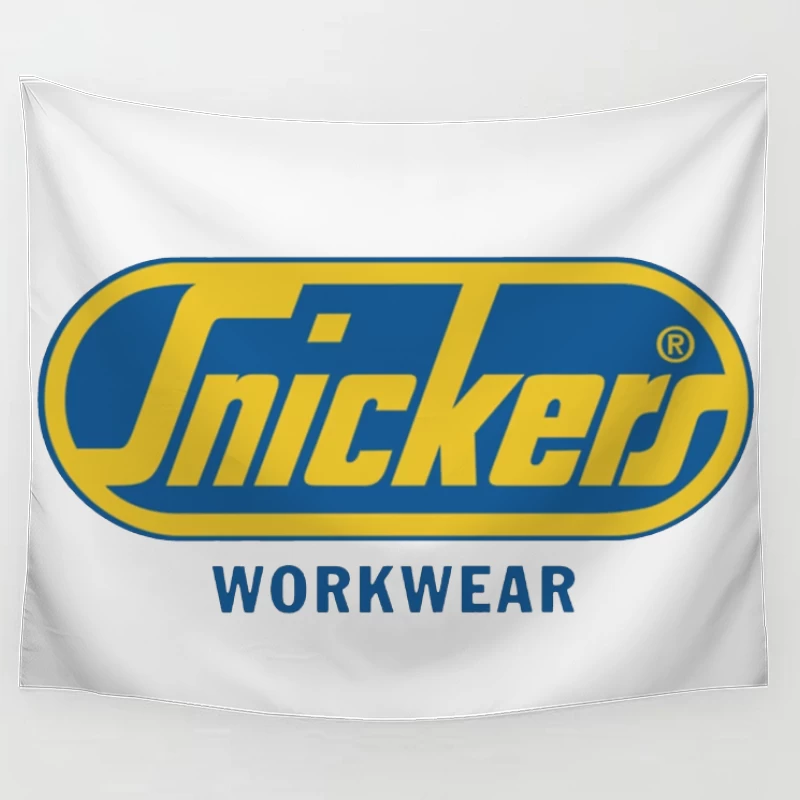 Snickers Workwear Brand Logo Design Tapestry