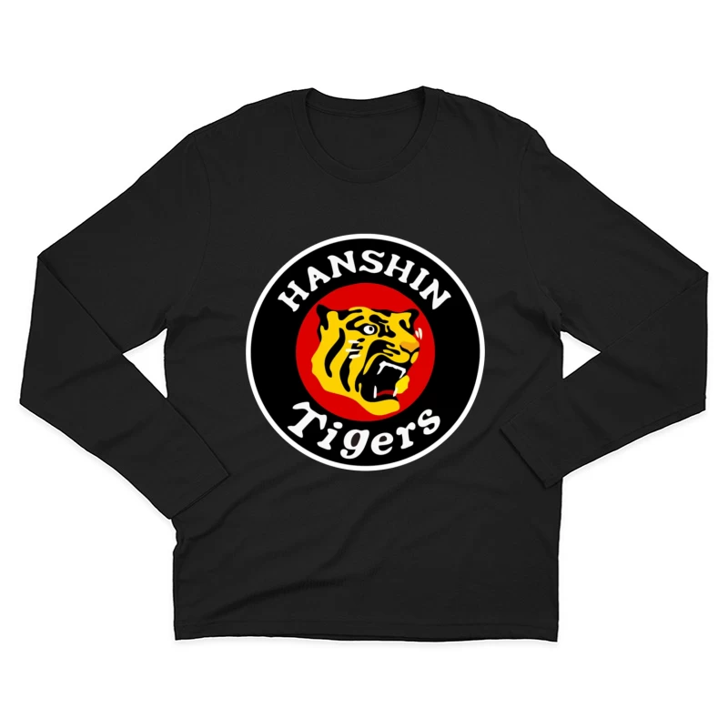 Hanshin Tigers Japanese Baseball Team Logo Male Long Sleeve T-Shirt