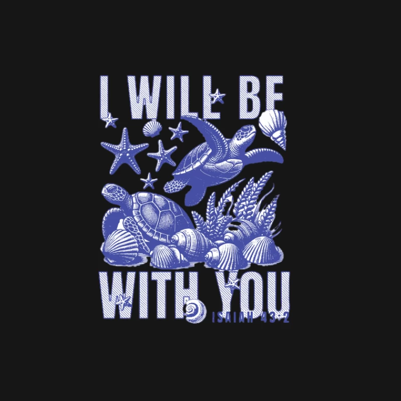 Tortues marines avec étoiles de mer et coquillages Femme T-Shirt